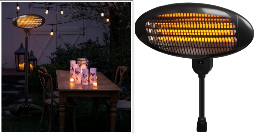 Infrared wall heater for bathroom